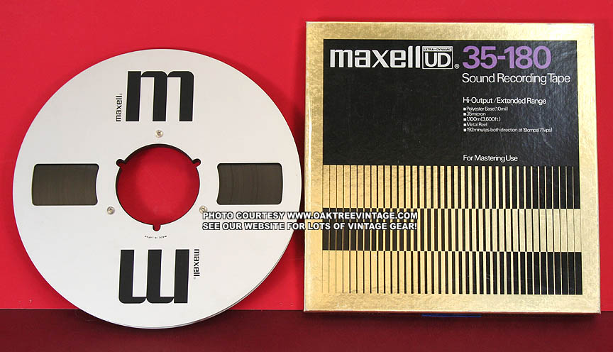 MAXELL UD 35-180 N Professional Grade Tape NOS 10.5 Reel-to-Reel