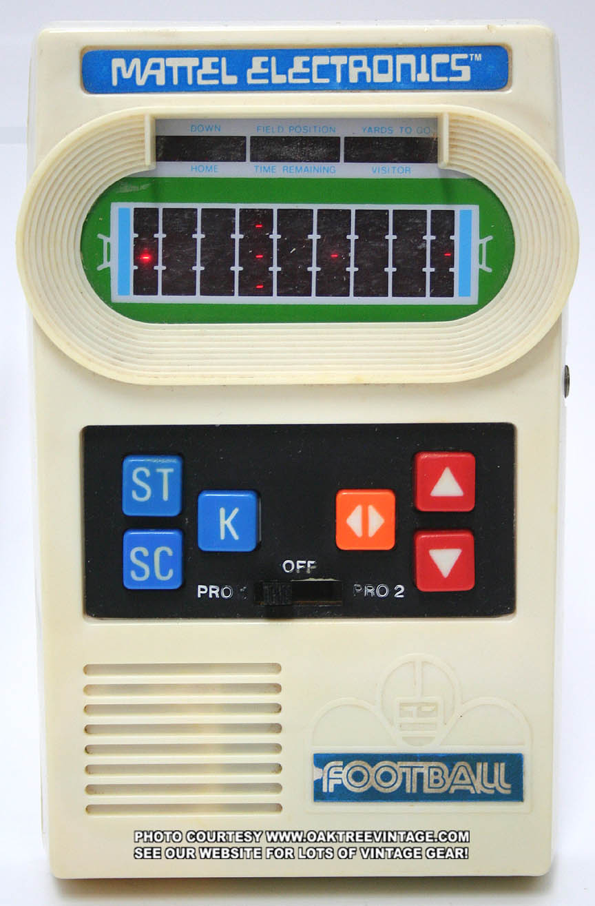 vintage handheld electronic football game